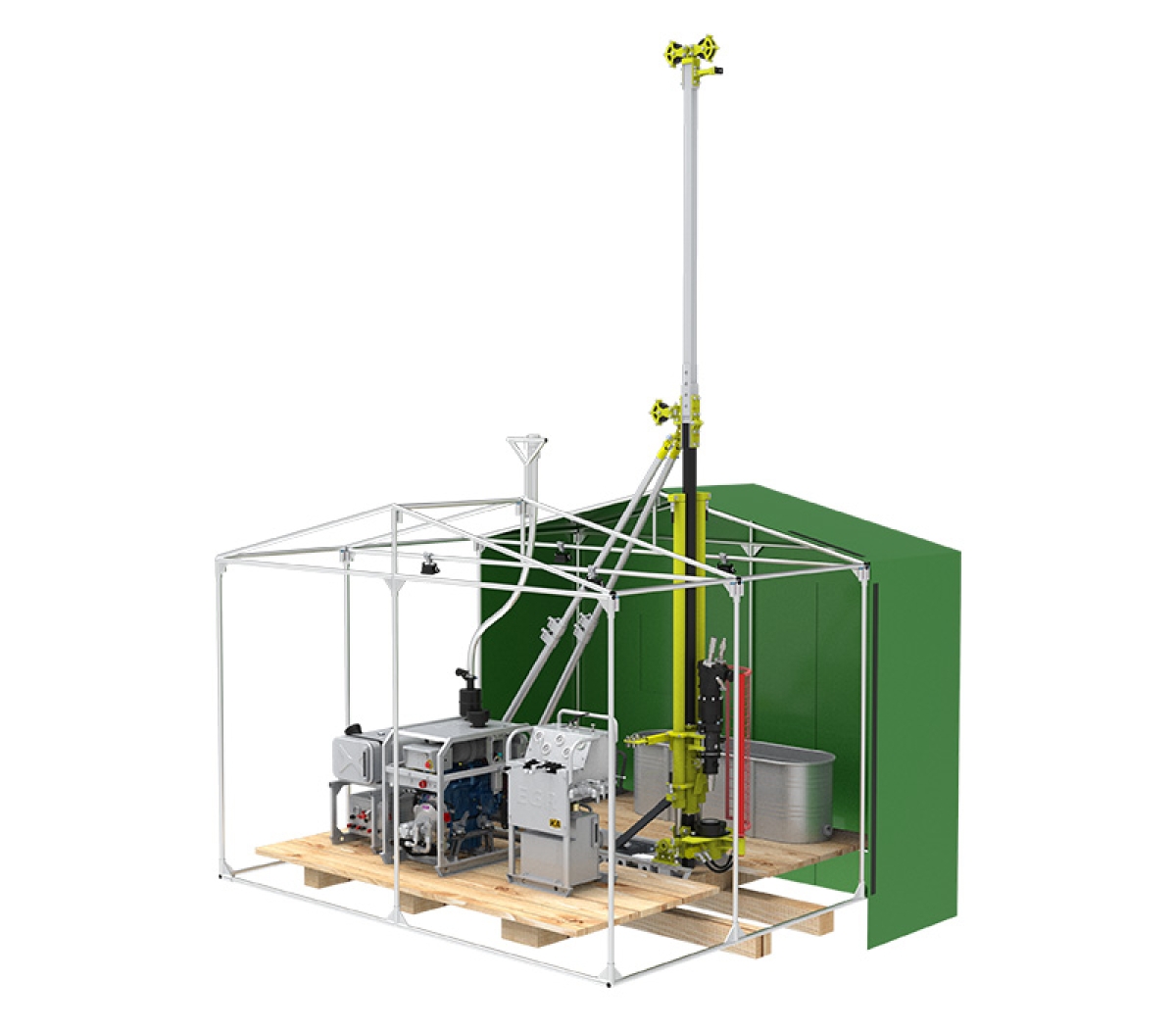 DEP300G Portable Core Sampling Rig 50m to 400m Depth